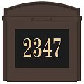 Outdoor Brown Public Facility Mailbox With Sturdy Design And Clear Numbers 7482