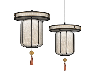 New Chinese Chandelier Lantern 3d model