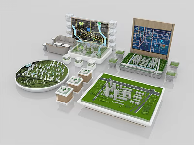 Commercial Equipment Featuring 3D Architectural Models Urban Planning Displays And Layout Tools 3d model