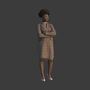 female black 3d model