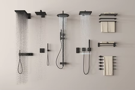 Shower Head Embedded Shower Head 3d model