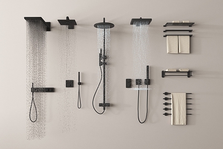 Shower Head Embedded Shower Head 3d model