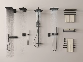 Shower Head Embedded Shower Head 3d model