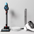Modern Home Cleaning Appliances Featuring Stick Robot And Handheld Vacuum Cleaners