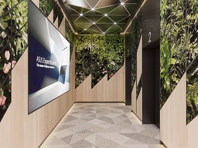 modern elevator 3d model
