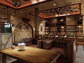 Vintage wine cellar 3d model