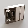 Modern Wardrobe Interior Design With Double Doors Dark Frame Light Panels And Storage Solutions