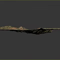 Detailed 3D Terrain Model Featuring Mountain Ranges And Colorful Topographic Regions