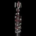 Industrial Equipment Tower Structure with High Strength Metal Framework Antennas and Sensors