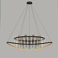 Elegant Modern Circular Double Ring Chandelier With Golden Frame And Transparent Crystal Illuminated Elements
