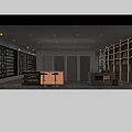 Modern Retail Store Interior With Wooden Display Shelves Product Arrangements And Bright Lighting