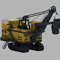 Yellow Large Crawler Utility Vehicle With Mechanical Arm Bucket And Cabin For Heavy Mining