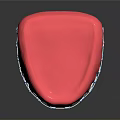 Pink Dental Model With Metal Braces And Blue Brackets On Teeth