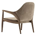 Stylish Accent Chair With Wooden Frame And Plush Upholstered Seat For Living Room