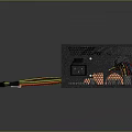 Black Air Conditioner Cooling Fan With Grid Cover And Colorful Connecting Wires