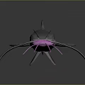 Vibrant Pink And Blue Aquatic Fish With Long Whiskers And Metallic Reflective Body