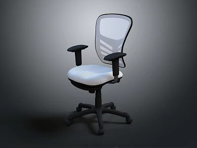 Ergonomic Office Chair With Breathable Mesh Back And Adjustable Armrests For Comfort 3d model
