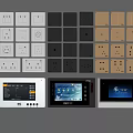 Modern Switch Socket 3d model