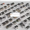 Rural Self Built Houses With Various Architectural Designs And Roof Styles