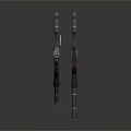 Modern Tactical Weapon Rifle With Dual Barrels Scope And Ergonomic Grip