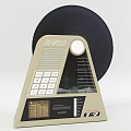 Ziegfeld Retro Vinyl Record Audio Speaker System With Control Buttons And Display Panel