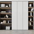 Modern bookcase 3d model