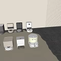 Intelligent sweeping robot sweeping and mopping all-in-one machine 3d model