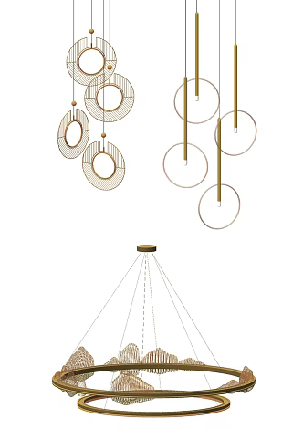Modern Chandelier Crystal Chandelier Living Room Chandelier 3d model