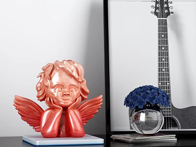 Modern Ornaments Combination Angel Baby Ornaments Combination 3d model