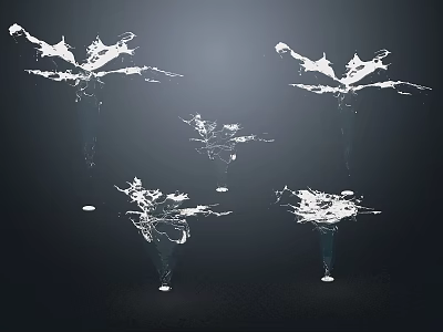 Water Liquid Fluid Water Body Water Column Water Drop Water Drop Water Flow Water Flower Water Stain Water Spray Water Surface Fountain Waterscape Waterfall 3d model