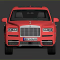 Pink Rolls Royce SUV With Black Roof And Luxury Alloy Wheels Design