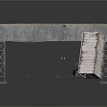 Industrial Gantry Crane Structure With Steel Frame And Transport Vehicle