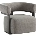 Modern Plush Accent Chair With Wooden Frame And Multiple Color Options