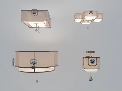 Modern Decorative Ceiling Lights With Various Designs And Different Shapes For Home Interior 3d model