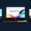 Siemens Innovate for MORE Event Stage with 3D Innovation Letters and Digital Screens