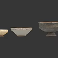 Handcrafted Sculpture Carving Ceramic Bowls With Various Sizes Intricate Patterns And Textures