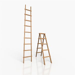 Modern ladder herringbone ladder 3d model