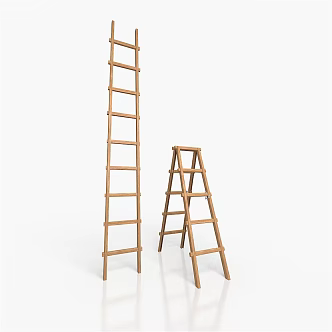 Modern ladder herringbone ladder 3d model