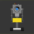 Industrial Robot Single Wheel Robot Double Wheel Robot Assistant Small Robot 3d model
