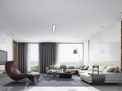 modern living room model