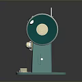 Vintage Teal Sewing Machine With Classic Body And Stable Base Design