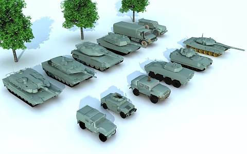 tank armored vehicle 3d model