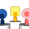 Candy table lamp 3d model