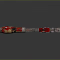 Industrial Red Adjustable Wrench Tool With Metal Body And Textured Handle