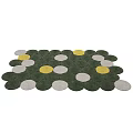 Modern Shape Carpet Mosaic Carpet 3d model