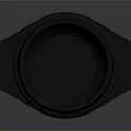 Black Bowl With Square Tray For Daily Household Use And Smooth Surface