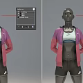 Model running trotting running figure nike sports 3d model