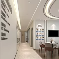 Modern Weibang Center Reception Area With Round Tables Chairs And Ceiling Lighting