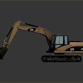 Forklift Earth-shoveling truck Earth-digging truck Excavator 3d model