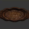 Oval Shaped Woven Basket In Natural Brown For Home Decor And Storage